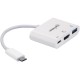 Концентратор Intracom USB3.1 Type-C to HDMI/USB 3.0/PD 60W 4-in-1 White Manhattan (152945)