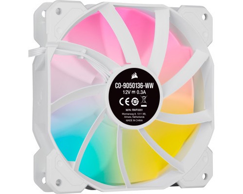 Кулер до корпусу Corsair SP120 RGB ELITE White (CO-9050137-WW)