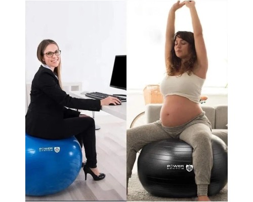 М'яч для фітнесу Power System PS-4011 Pro Gymball 55 см Black (4011BK-0)