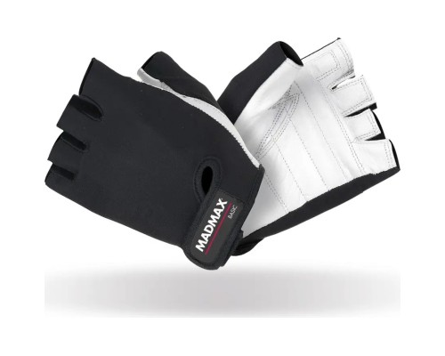 Рукавички для фітнесу MadMax MFG-250 Basic Whihe S (MFG-250_S)