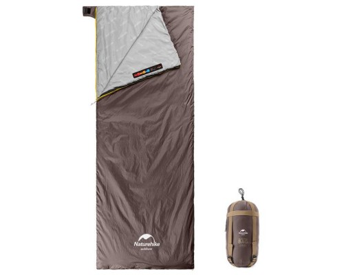 Спальний мішок Naturehike Summer надлегкий LW180 NH21MSD09 L (15C) M Brown (6927595777954-L)