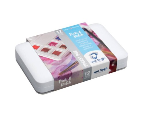 Акварельні фарби Royal Talens Van Gogh Pocket box Pinks & Violets 12 кольорів (8712079422813) Акварельні фарби Royal Talens Van Gogh Pocket box Pinks & Violets 12 кольорів (8712079422813)
