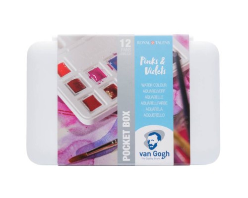 Акварельні фарби Royal Talens Van Gogh Pocket box Pinks & Violets 12 кольорів (8712079422813) Акварельні фарби Royal Talens Van Gogh Pocket box Pinks & Violets 12 кольорів (8712079422813)