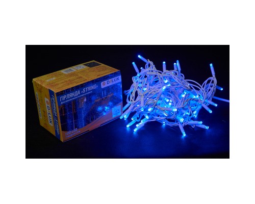 Гірлянда Delux String 100LED IP44 EN 10 м Синій / білий (90016604)