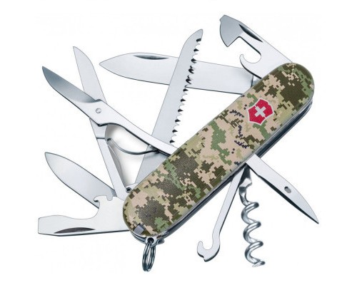 Ніж Victorinox Huntsman Army 91 мм Піксель + Лого (1.3713.3_W3941p)