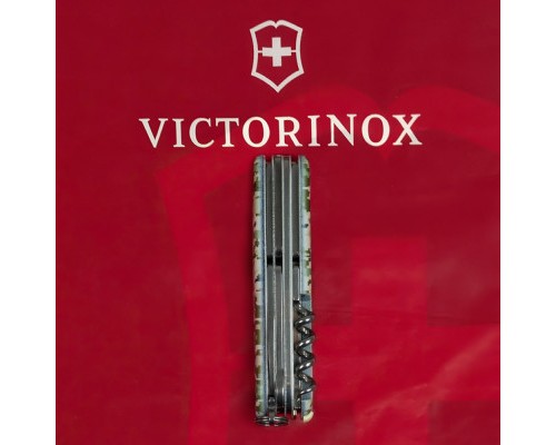 Ніж Victorinox Huntsman Army 91 мм Піксель + Лого (1.3713.3_W3941p)