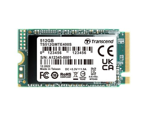 Накопичувач SSD M.2 2242 512GB Transcend (TS512GMTE410S)