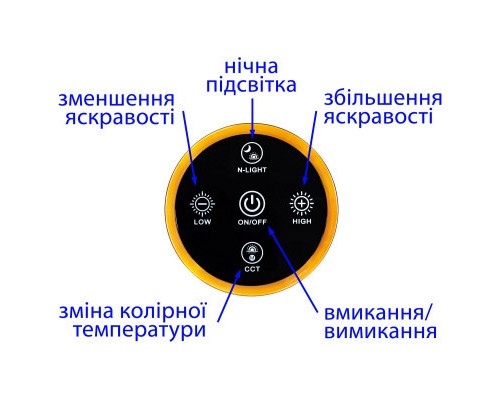 Настільна лампа Delux TF-520 10 Вт LED 3000K-4000K-6000K USB (90018129)