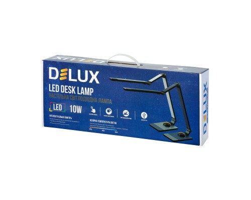 Настільна лампа Delux TF-520 10 Вт LED 3000K-4000K-6000K USB (90018129)