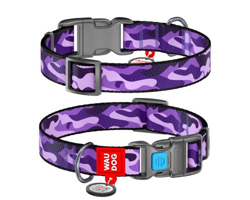 Нашийник для тварин WAUDOG Nylon з QR паспортом 