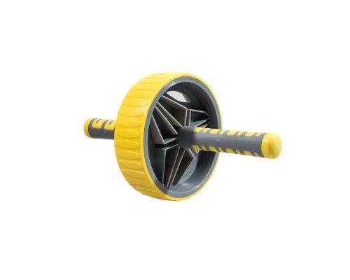 Ролик для преса LiveUp Exercise Wheel 19 см жовтий LS3371 (6951376107616)