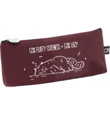 Пенал Cool For School 1 відділення Lazy бордовий (CF86602-02)