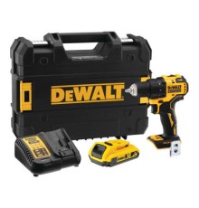 Шуруповерт DeWALT XR Li-Ion 18 В, 2Ah, 65 Нм, 450-1650 об/хв, вага 1.1 кг, TSTAK (DCD708D1T)