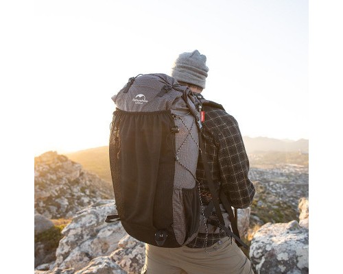 Рюкзак туристичний Naturehike Rock NH19BP095 60+5 л графіт в клітинку (6927595761649)