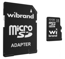 Карта пам'яті Wibrand 32GB microSD class 10 UHS-I U3 (WICDHU3/32GB-A) 