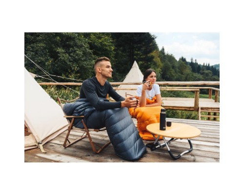 Спальний мішок Turbat Nox пуховий 250 grey/cheddar orange 195 см (012.005.0395)