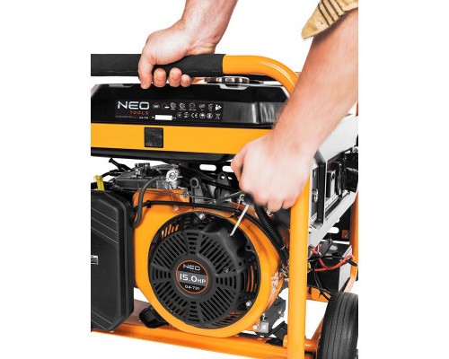 Генератор Neo Tools 230V, 1 фаза, 6/6.5kW, електростарт, AVR (04-731)