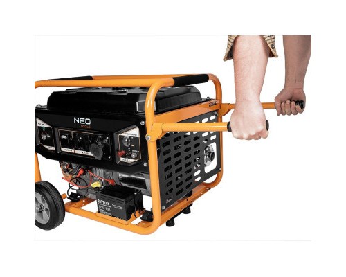 Генератор Neo Tools 230V, 1 фаза, 6/6.5kW, електростарт, AVR (04-731)