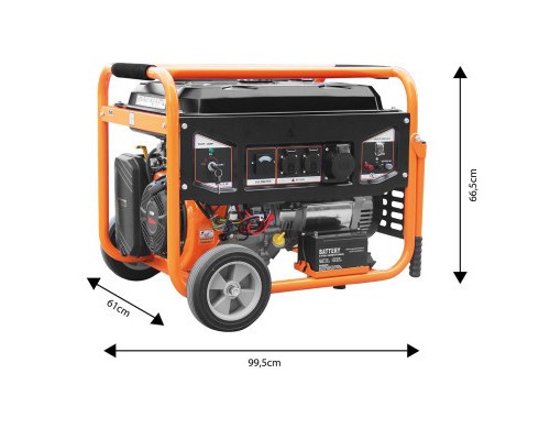 Генератор Neo Tools 230V, 1 фаза, 6/6.5kW, електростарт, AVR (04-731)