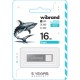 USB флеш накопичувач Wibrand 16GB Shark Silver USB 2.0 (WI2.0/SH16U4S) 