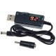 Кабель живлення USB to DC 5.5x2.5 9/12V + adapter 1.0m OEM (29866) Voltronic (29972 KPFR/5-12/9)