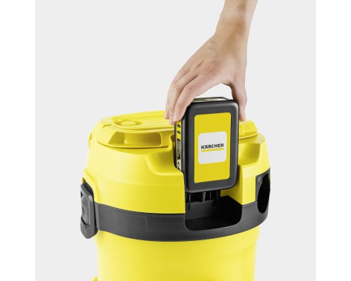 Пилосос будівельний Karcher акумуляторний WD 2-18, 18V, 12л (без АКБ та ЗП) (1.628-500.0)