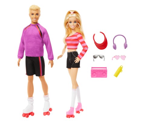 Лялька Barbie набір Барбі та Кен На роликах удвох (HXK90)