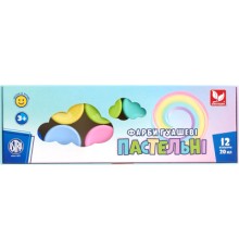 Гуашеві фарби Школярик Пастельні 12 кольорів (301118001-UA)