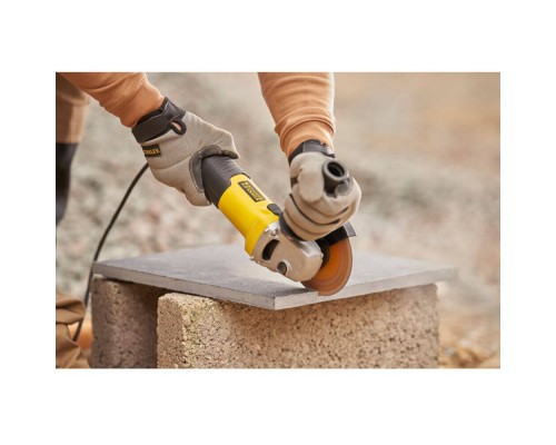 Шліфувальна машина Stanley кутова FATMAX, 1100 Вт, 3000-11000 об/хв, 125 мм, 2.2 кг (FMEG225VS)