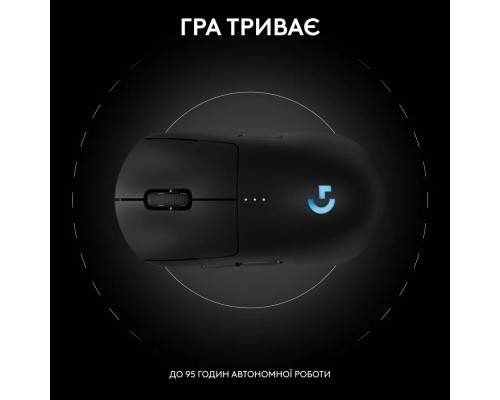 Мишка Logitech G Pro 2 Lightspeed Wireless Black (910-007295)