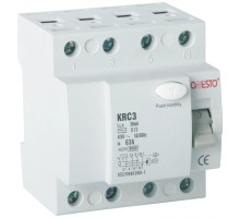 Диференційне реле (ПЗВ) ONESTO 1п+N 25А RCD 30mA, тип AC (KRC3) (0211.)