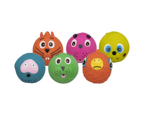 Іграшка для собак Trixie Faces Тваринки-обличчя Латекс 6 см (4011905035048)