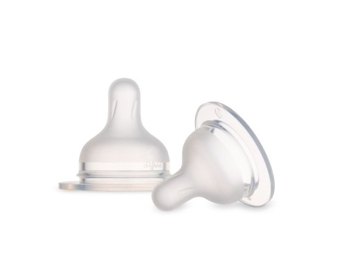 Соска Canpol babies силіконова до пляшечки S-Shape XL (змішана) 2 шт (59/894)