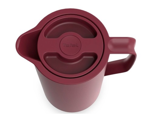 Термос Tefal Motiva, 1л, пластик, скло, бордовий (N4170210)