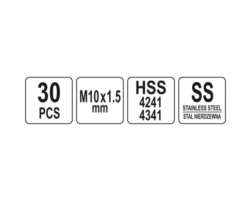 Набір інструментів Yato для ремонту різьби M10x1, 5 (YT-17634)