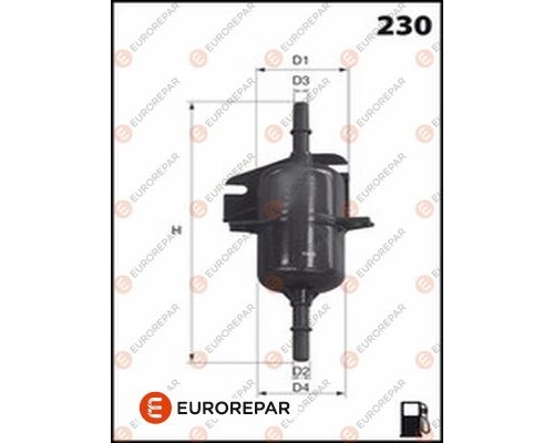 Фільтр паливний EUROREPAR 1643631380