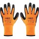 Захисні рукавиці Neo Tools латексне покриття, поліестер, р.10, помаранчево чорні (97-612-10)