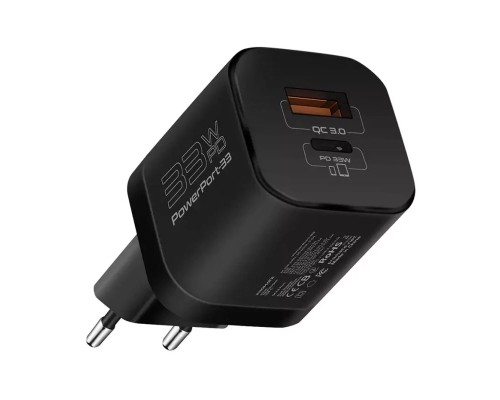 Зарядний пристрій Promate powerport-33.black