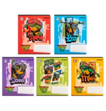Зошит Kite Ninja Turtles, 12 аркушів, лінія (NT24-234)