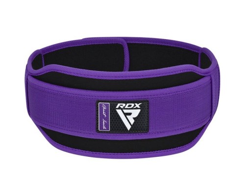 Атлетичний пояс RDX RX5 Double Belt неопреновий Purpel S (WBD-RX5PR-S)