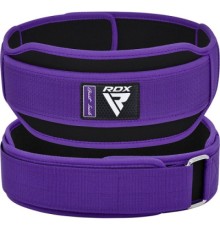 Атлетичний пояс RDX RX5 Double Belt неопреновий Purpel S (WBD-RX5PR-S)