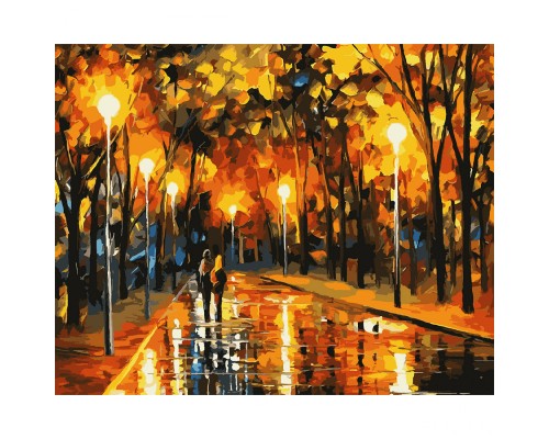 Картина по номерам Santi Осінній парк 40*50см LED (955074)