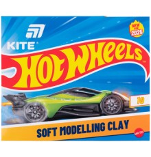 Пластилін Kite Hot Wheels восковий, 10 кольорів, 200 г (HW25-084)