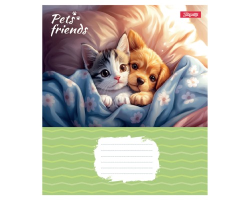 Зошит 1 вересня Pets Frinds А5 12 аркушів лінія (768067)