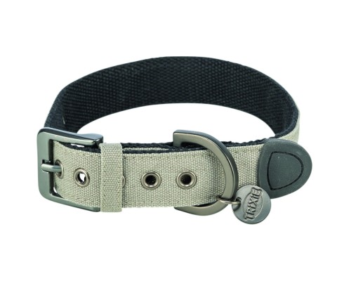 Нашийник для тварин Trixie CityStyle екстраширокий S–M 30–37 см 25 мм світло-сірий (4053032681798)