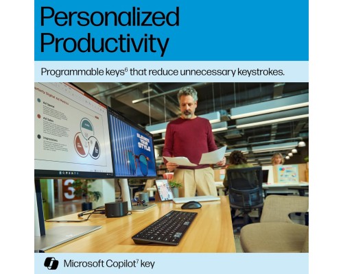 Клавіатура HP 720 Multi-Device Rechargeable Wireless/Bluetooth UA Black (9T5B1AA)