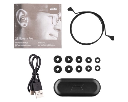 Навушники 2E Novem Pro True Wireless Waterproof Mic Black (2E-EBTWNPBK)