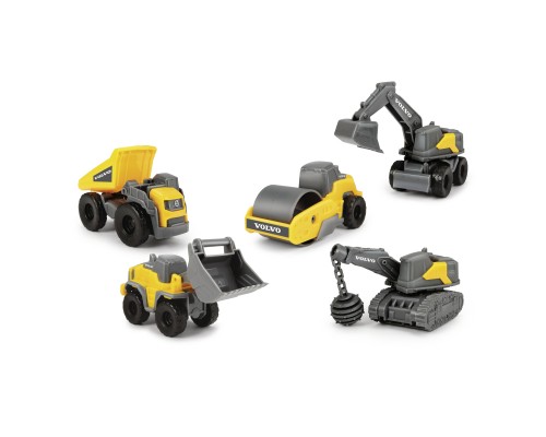 Спецтехніка Dickie Toys Вольво. Мікроробітники, 5 машин (3722008)