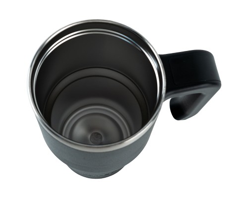 Термокружка Kite з ручкою 600 мл чорна (K24-1207-1)