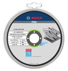 Круг відрізний Bosch Professional Stand по металу, 125х1.0х22.2мм, 10шт (2.608.603.255)